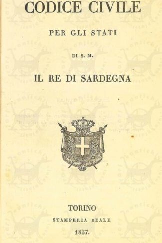 AA VV - Codice civile per gli stati di s m il re di Sardegna