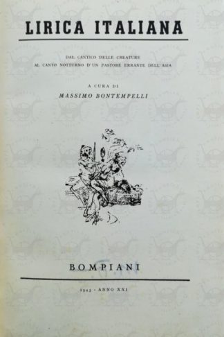 AA. VV. - Lirica italiana. Dal Cantico delle creature al Canto notturno d'un pastore errante dell'Asia A cura di Massimo Bontempelli