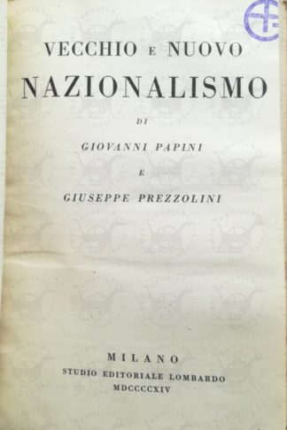 AA. VV. – Vecchio e nuovo nazionalismo