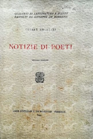 ANGELINI CESARE (sacerdote) – Notizie di poeti