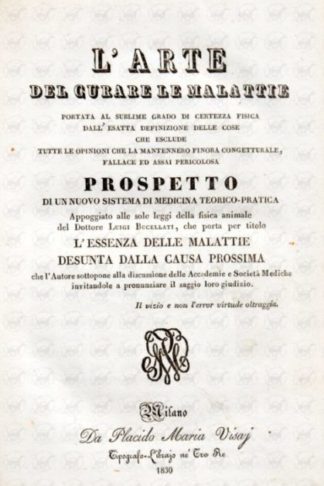 BUCELLATI LUIGI - L’arte del curare le malattie