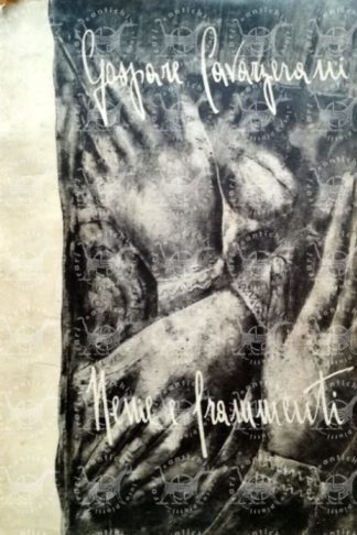 CAVARZERANI GASPARE – Nenie e frammenti - Frontespizio