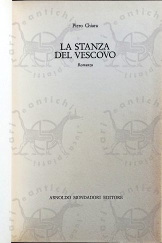 CHIARA PIERO - La stanza del vescovo - Frontespizio