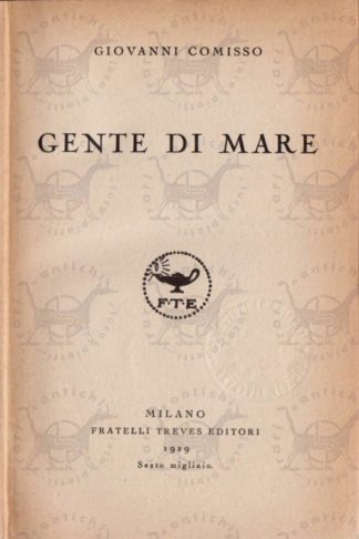 COMISSO GIOVANNI - Gente di mare - Frontespizio