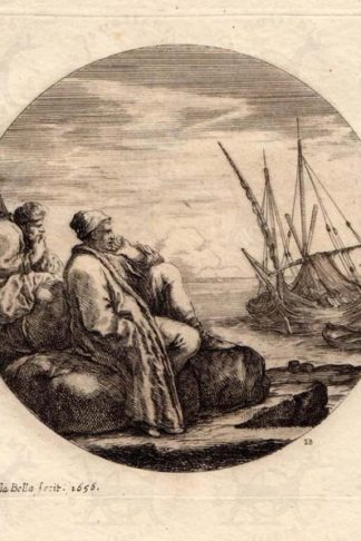 DELLA BELLA STEFANO - (Due) Mercanti turchi al porto