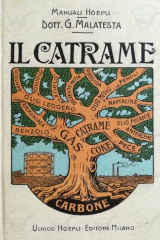 MALATESTA GIUSEPPE - Il catrame e i suoi derivati Prima edizione