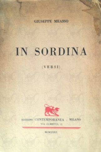 MEASSO GIUSEPPE - In sordina. ( Versi )