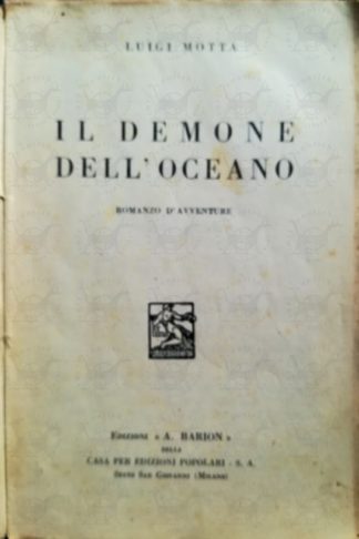 MOTTA LUIGI - Il demone dell'oceano