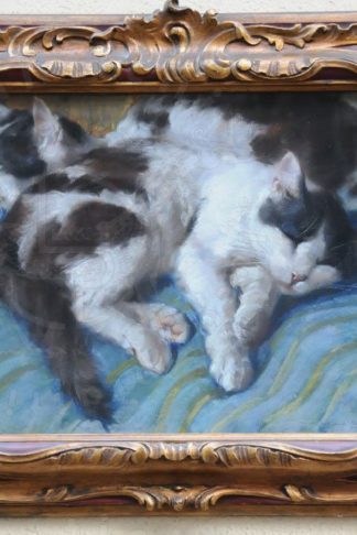 MARINO LENCI due gatti disegno originale