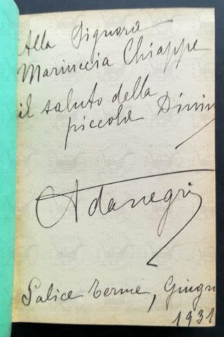 NEGRI ADA - Stella mattutina - Dedica autografa