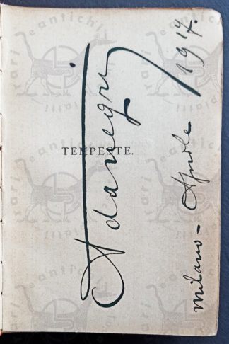 NEGRI ADA - Tempeste - Autografo originale