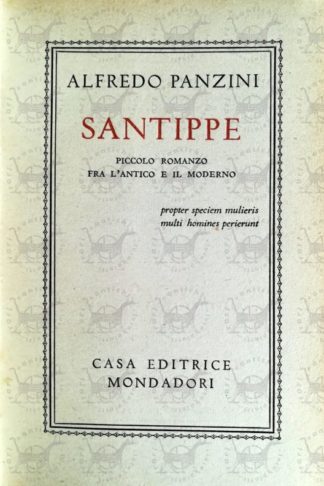 PANZINI ALFREDO - Santippe. Piccolo romanzo fra l'antico e il moderno - Frontespizio
