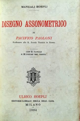 PAOLONI PACIFICO - Disegno assonometrico Frontespizio