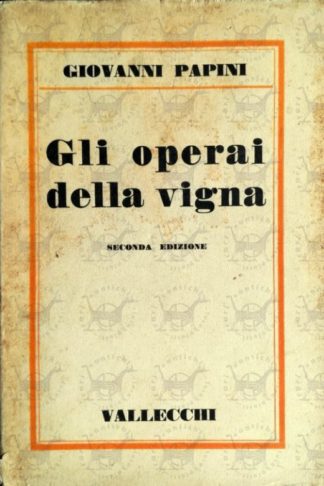 PAPINI GIOVANNI - Gli operai della vigna - Copertina anteriore