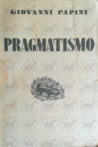PAPINI GIOVANNI - Pragmatismo - Copertina anteriore