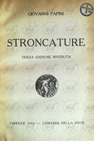 PAPINI GIOVANNI - Stroncature - Frontespizio