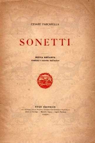 PASCARELLA CESARE - Sonetti - S.T.E.N. Sten Editrice