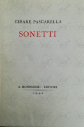 PASCARELLA CESARE - Sonetti - Mondadori - Frontespizio