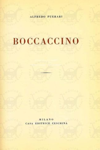 PUERARI ALFREDO - Boccaccino