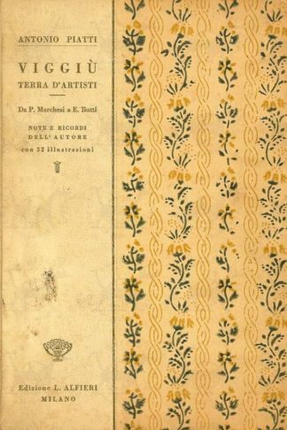 Piatti VIGGIU’ TERRA D’ARTISTI Dedica di sette righe autografa e datata