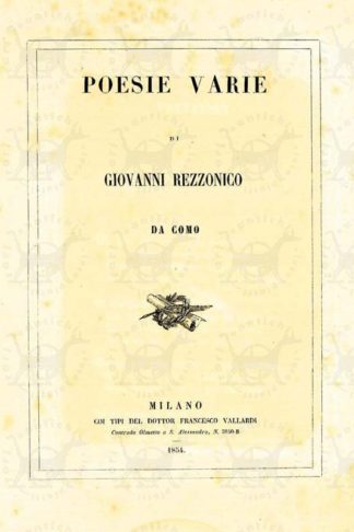 REZZONICO GIOVANNI (da Como) - Poesie varie