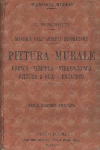 RONCHETTI GIUSEPPE - Pittura murale fresco tempera stereocromia pittura a olio encausto