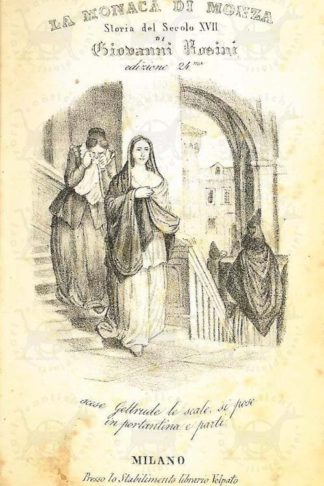 ROSINI GIOVANNI - La monaca di Monza Storia del secolo XVII Frontespizio