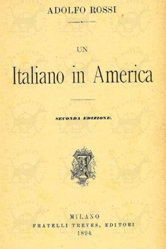 ROSSI ADOLFO Un italiano in America