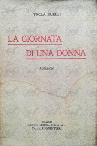 RUELLI TECLA - La giornata di una donna - Copertina anteriore