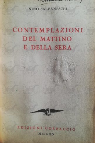 SALVANESCHI NINO - Contemplazioni del mattino e della sera - Frontespizio