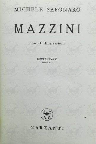 SAPONARO MICHELE - Mazzini Frontespizio
