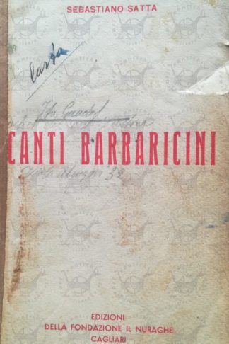SATTA SEBASTIANO - Canti barbaricini