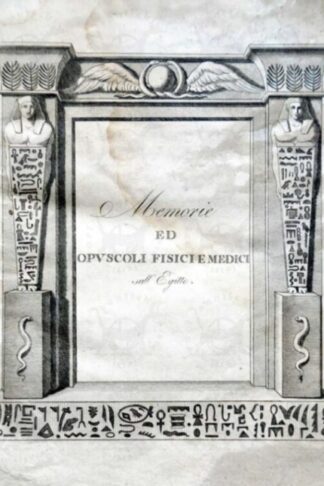 SAVARESI Memorie opuscoli Egitto