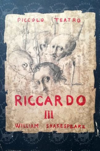 SHAKESPEARE WILLIAM Riccardo III Tragedia in cinque atti di William Shakespeare Nuova traduzione di Salvatore Quasimodo