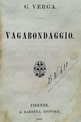 VERGA GIOVANNI – Vagabondaggio