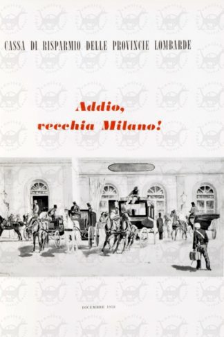VERGANI ORIO - Addio vecchia Milano !Frontespizio