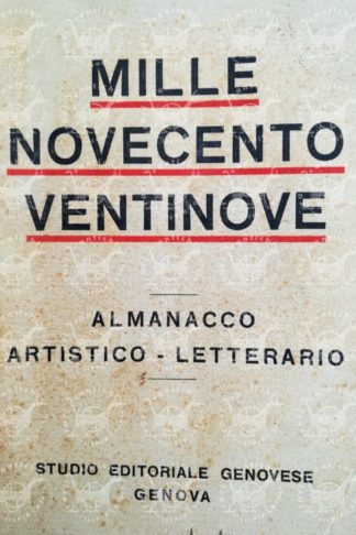 AA. VV. - Almanacco artistico letterario mille novecento ventinove ( anno VII )
