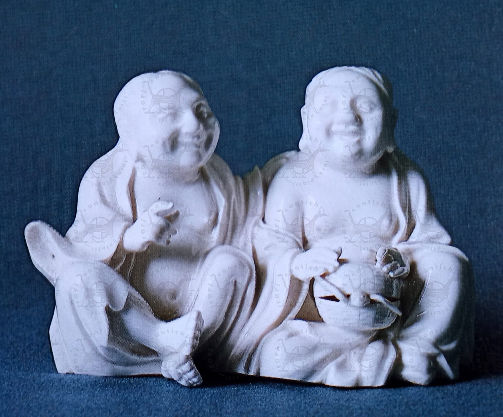 中国古董瓷器 Rarieantichi Luca Piatti Porcellane cinesi Gemelli dell'armonia Blanc de Cine