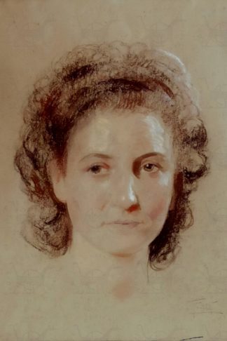 GARIBOLDI_FEDERICO_Disegno_originale_Testa_di_donna