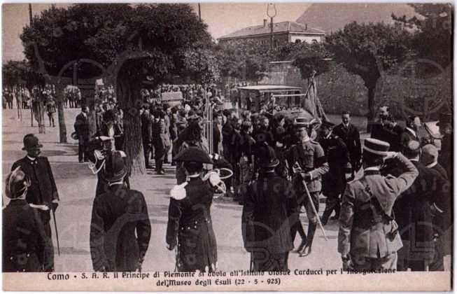 Cartolina_d_epoca_Como_Principe_ Umberto_di_Savoia_Lago_di_Como