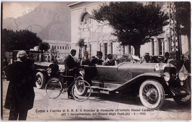 Cartolina_d_epoca_Como_Principe_ Umberto_di_Savoia_Lago_di_Como