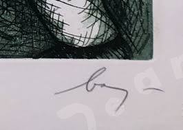 ENRICO_BAJ_Nixon_Parade_I_acquaforte_originale_particolare_della_firma