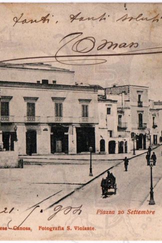 cartolina_d_epoca_ Barletta_Andria_Trani_Canosa_di_Puglia