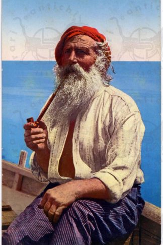 cartolina_d_epoca_ Napoli_Capri_pescatore_spadaro