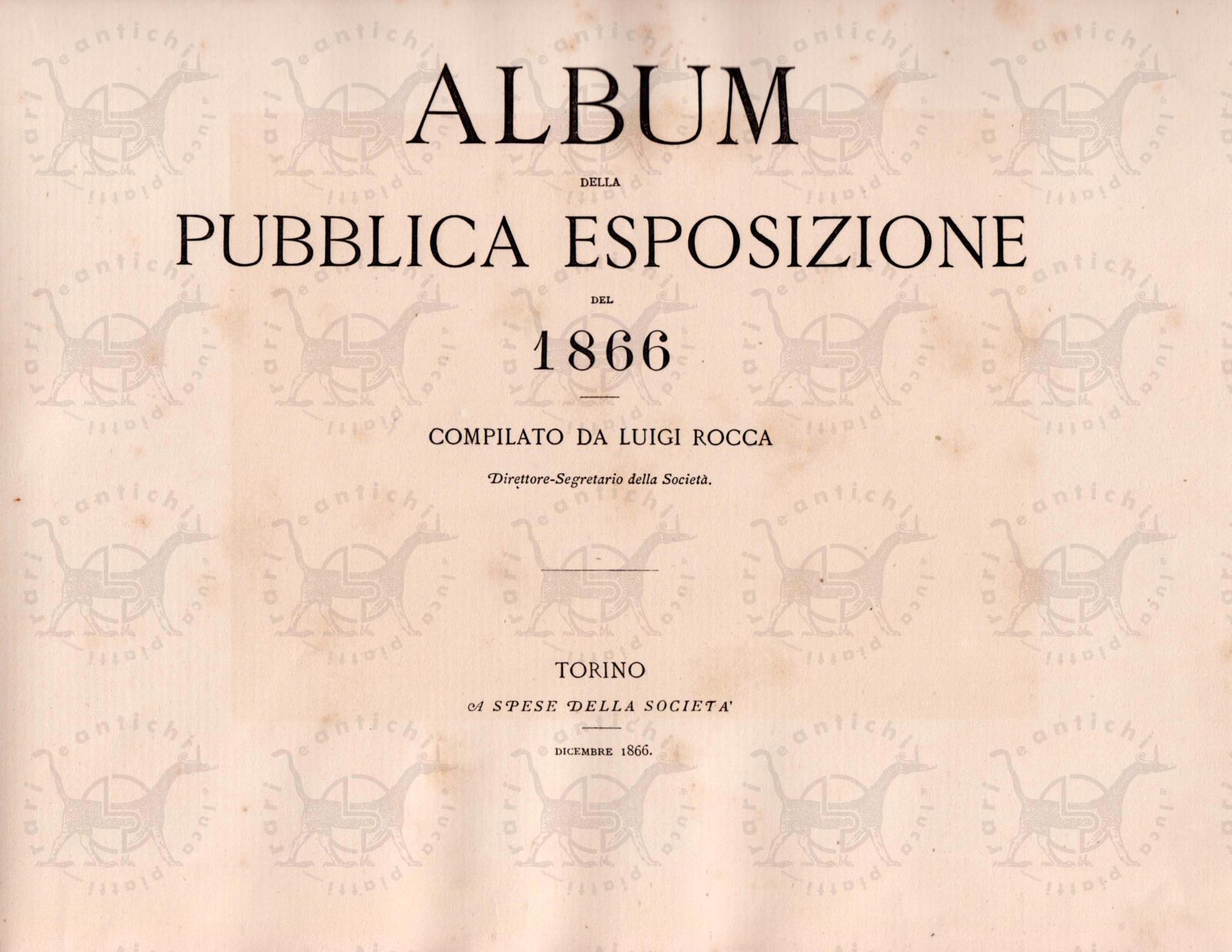 ROCCA LUIGI - Album della esposizione del 1866