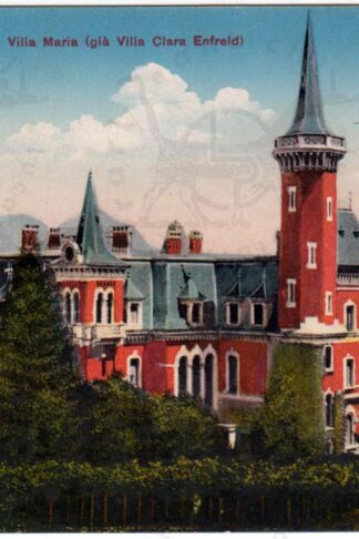 Cartolina_d'epoca_regionalismo_LAGO_MAGGIORE_PIEMONTE_Verbano_Cusio_Ossola_BAVENO_villa_maria_clara_enfreld