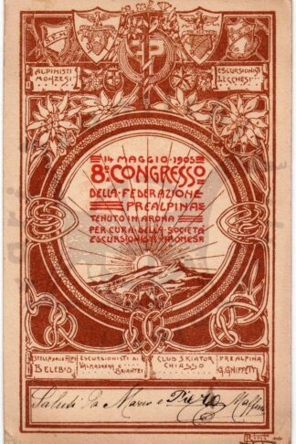 Cartolina_d'epoca_regionalismo_lago_maggiore_Piemonte_Verbano_Cusio_ossola_arona_congresso_federazione_prealpina