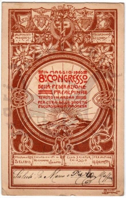 Cartolina_d'epoca_regionalismo_lago_maggiore_Piemonte_Verbano_Cusio_ossola_arona_congresso_federazione_prealpina