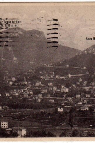 Cartolina d'epoca regionalismo Lombardia Varese Campo dei fiori Sacro monte