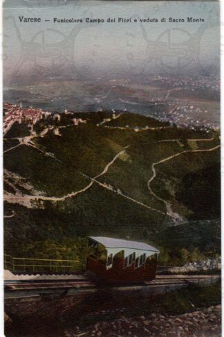 Cartolina_d'epoca_regionalismo_lombardia_varese_funicolare_campo_dei_fiori_sacro_monte